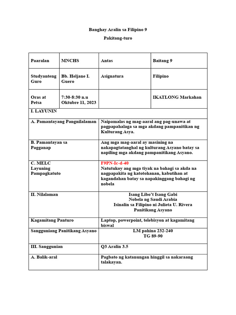 Fs 101 Demo Teaching Lp Pdf
