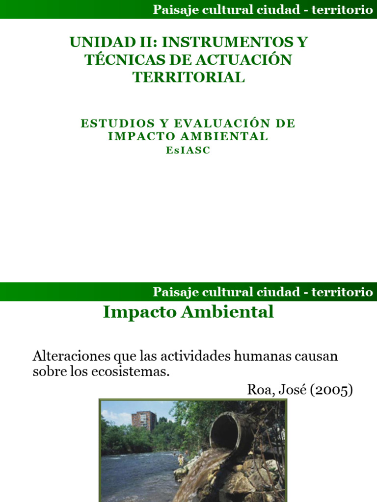 Evaluación de Impacto Ambiental y Legislación | PDF | Evaluación de ...