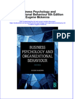 [Download pdf] Business Psychology And Organizational Behaviour 6Th Edition Eugene Mckenna online ebook all chapter pdf 