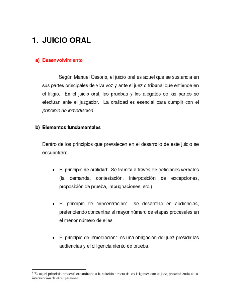 Juicio Oral | PDF | Sentencia (ley) | Demanda judicial