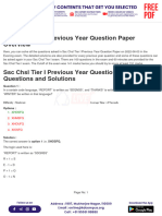 SSC CHSL Tier I Previous Year Question Paper 22324
