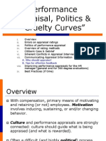 Performance Appraisal, Politics & "Cruelty Curves": A. Who Should Appraise? B. Tips For Effective Feedback