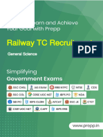 Railway TC Recruitment: General Science