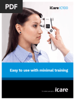 Tonomètre Icare TA022 Pour Usage à Domicile - Unité Principale Seule (sans Sonde) - Occasion En Bon état