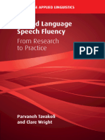 Second Language Speech Fluency From Research To Practice
