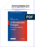 (Download PDF) 3D Microelectronic Packaging From Architectures To Applications Yan Li Online Ebook All Chapter PDF