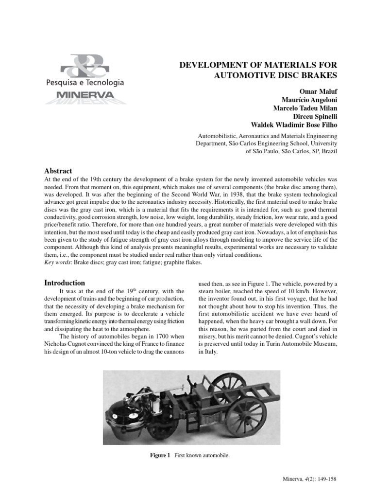 Development of Materials For Automotive | PDF | Cast Iron | Alloy