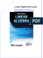 (Download PDF) Elementary Linear Algebra Ron Larson Online Ebook All Chapter PDF