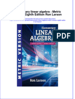 (Download PDF) Elementary Linear Algebra Metric Version Eighth Edition Ron Larson Online Ebook All Chapter PDF