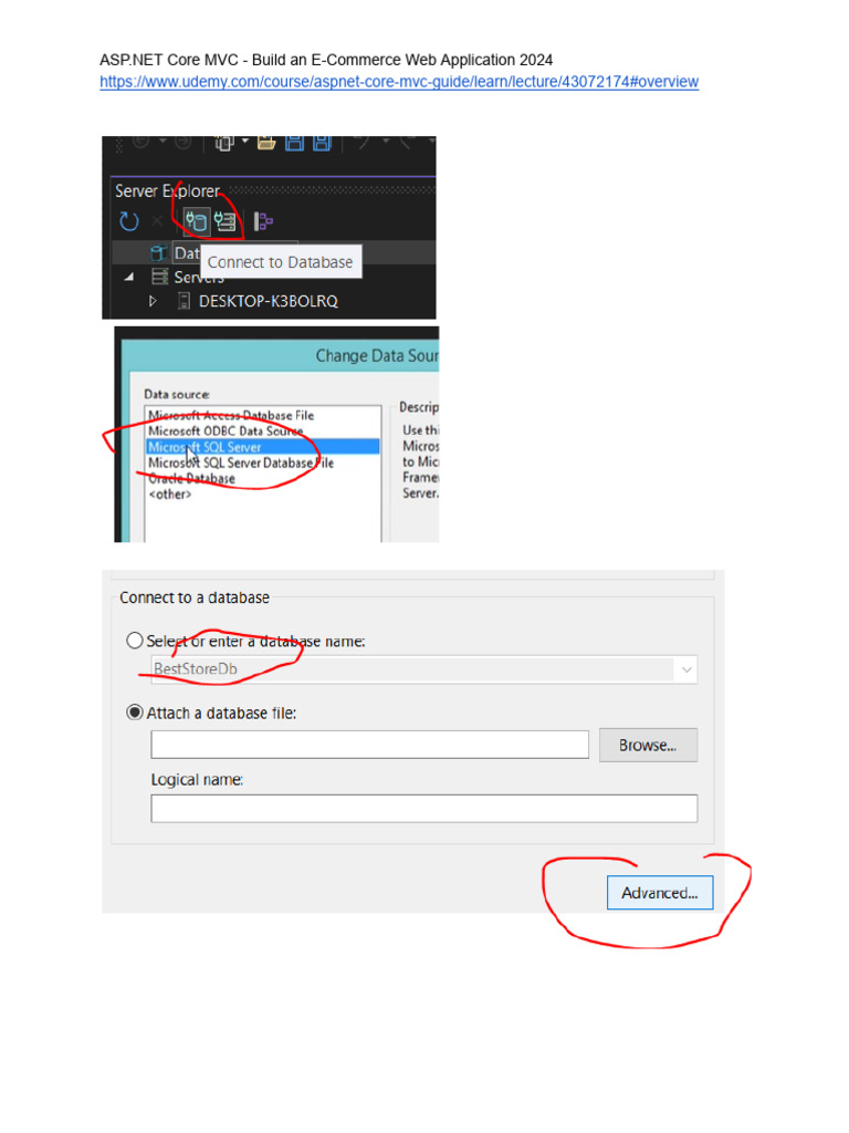 Asp net core mvc build an e commerce web application 2024 pages