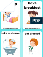 Daily Routine Flashcard