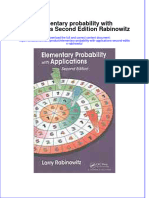 (Download PDF) Elementary Probability With Applications Second Edition Rabinowitz Online Ebook All Chapter PDF