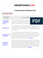 Karnataka Schemes List
