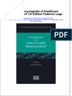 [Download pdf] Elgar Encyclopedia Of Healthcare Management 1St Edition Federico Lega online ebook all chapter pdf 