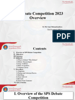 Debate Competition Overview 2023