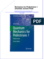[Download pdf] Quantum Mechanics For Pedestrians 1 Fundamentals Jochen Pade online ebook all chapter pdf 