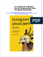 (Download PDF) Eloquent Javascript A Modern Introduction To Programming Third Edition Marijn Haverbeke Online Ebook All Chapter PDF