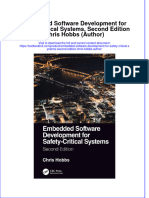 (Download PDF) Embedded Software Development For Safety Critical Systems Second Edition Chris Hobbs Author Online Ebook All Chapter PDF