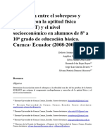 Ulquiora, Asociación Entre El Sobrepeso y Obesidad Con La Aptitud Física EUROFIT