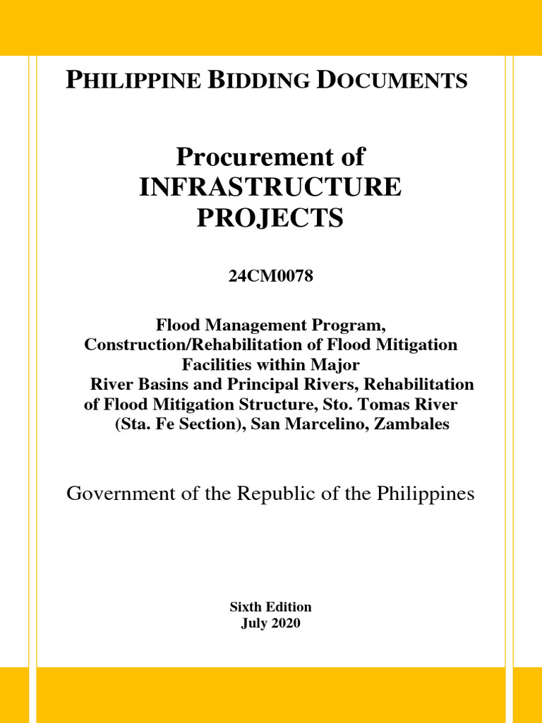 Philippine Bidding Documents for Flood Projects | PDF | Procurement ...