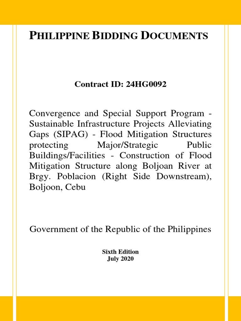 Philippine Bidding Documents for Flood Mitigation | PDF | Procurement ...