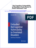 (Download PDF) Embodied Hot Cognitive Vulnerability To Emotional Disorders From Theory To Treatment Alexandru Tiba Online Ebook All Chapter PDF