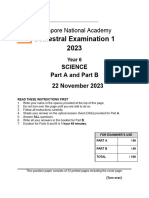 Semestral Examination 1 2023: Singapore National Academy