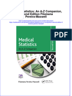 (Download PDF) Medical Statistics An A Z Companion Second Edition Filomena Pereira Maxwell Online Ebook All Chapter PDF