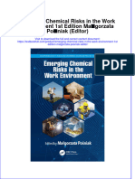 (Download PDF) Emerging Chemical Risks in The Work Environment 1St Edition Malgorzata Posniak Editor Online Ebook All Chapter PDF