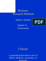 Business Research Methods: Measurement