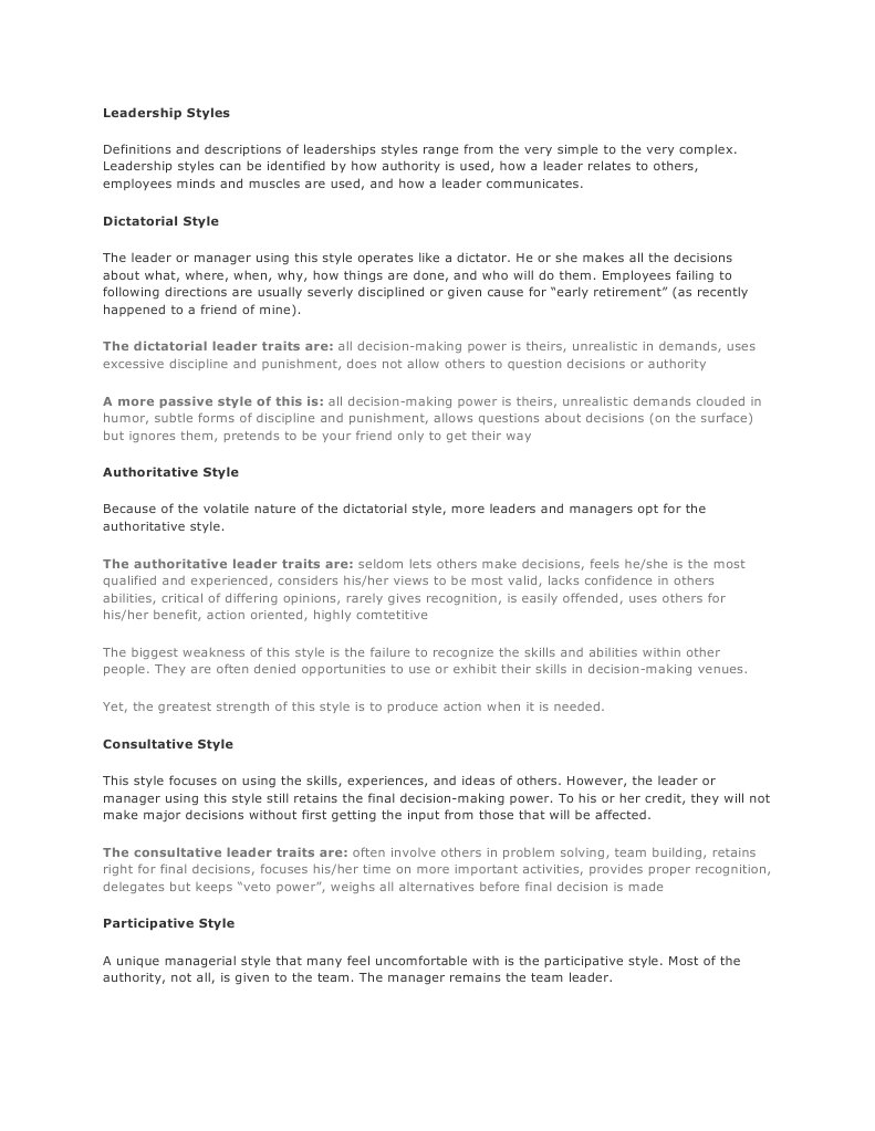 Leadership Styles | PDF | Social Psychology | Leadership