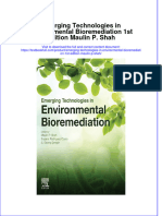 [Download pdf] Emerging Technologies In Environmental Bioremediation 1St Edition Maulin P Shah online ebook all chapter pdf 