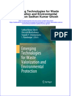 (Download PDF) Emerging Technologies For Waste Valorization and Environmental Protection Sadhan Kumar Ghosh Online Ebook All Chapter PDF