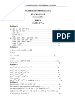 2011 - Matematică - Etapa Locala - Barem - Clasa A V-A - 0