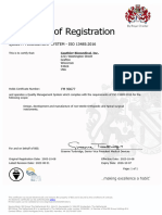 ISO 13485 Cert FM 90677 Gauthier Biomedical EXP 2026.10.07