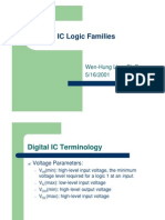 IC Logic Families: Wen-Hung Liao, Ph.D. 5/16/2001
