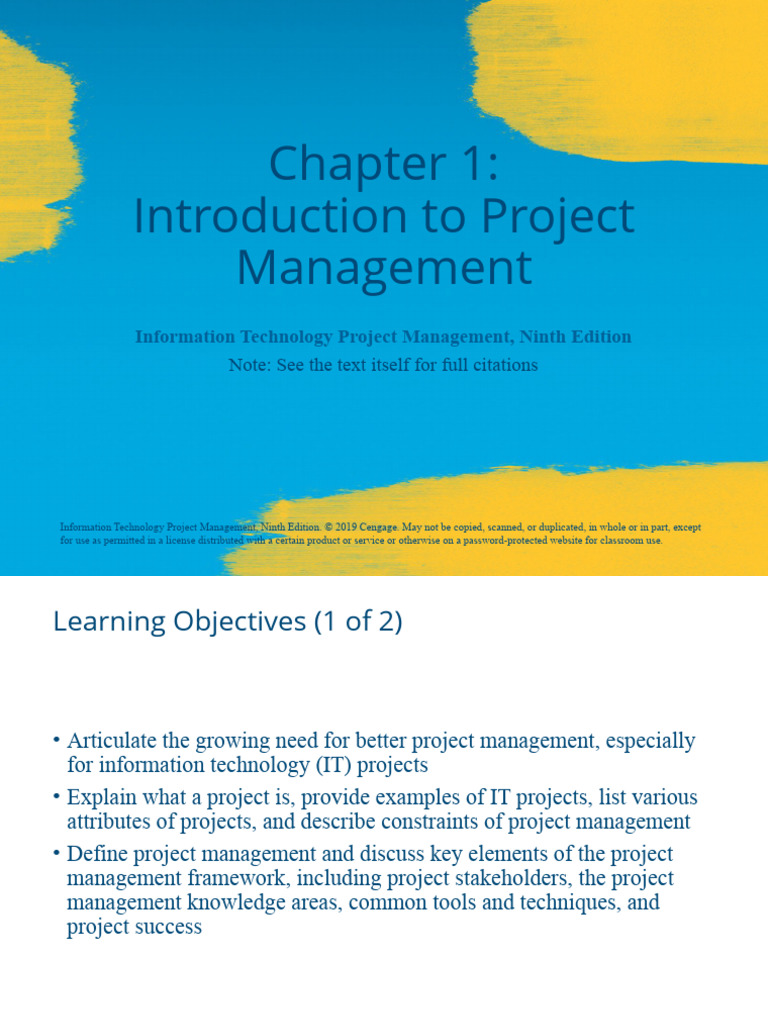 PPT ch01 | PDF | Project Management | Project Management Professional