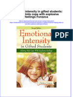 (Download PDF) Emotional Intensity in Gifted Students Helping Kids Cope With Explosive Feelings Fonseca Online Ebook All Chapter PDF