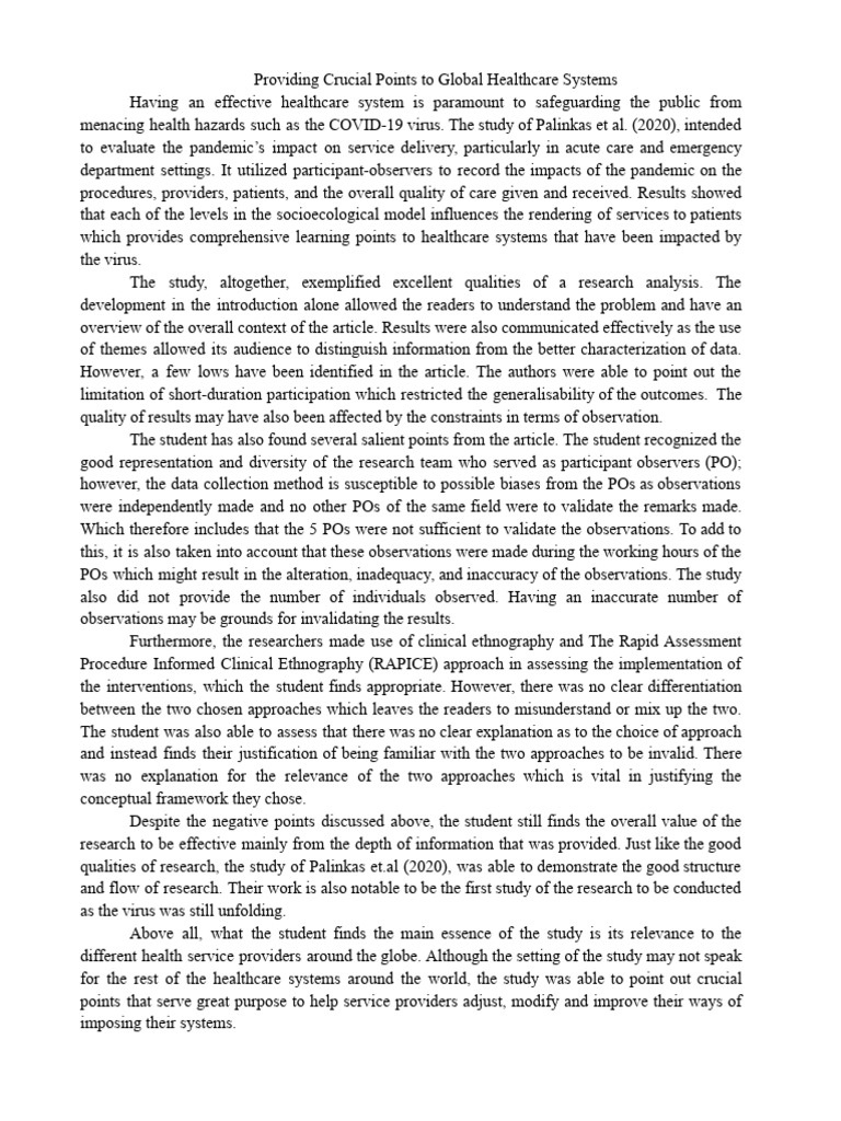 PA15 Case1 | PDF | Health System | Health Care