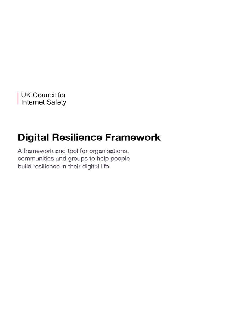 Digital Resilience Framework Guide | PDF | Psychological Resilience | Risk