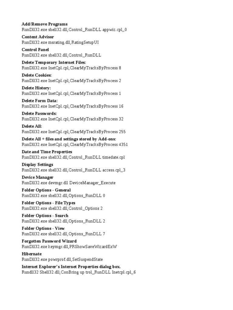 Rundll | PDF | Operating System Technology | Utility Software