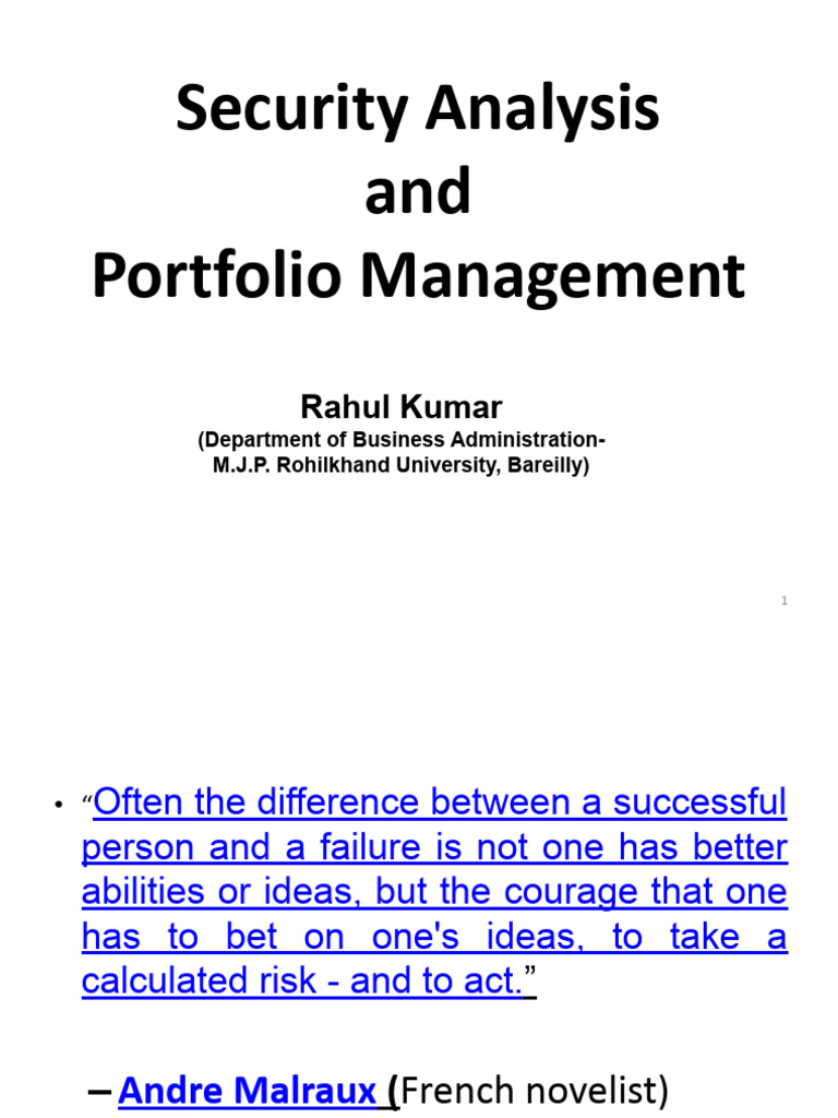 1-Risk - Return-Single Assets | PDF | Financial Risk | Risk