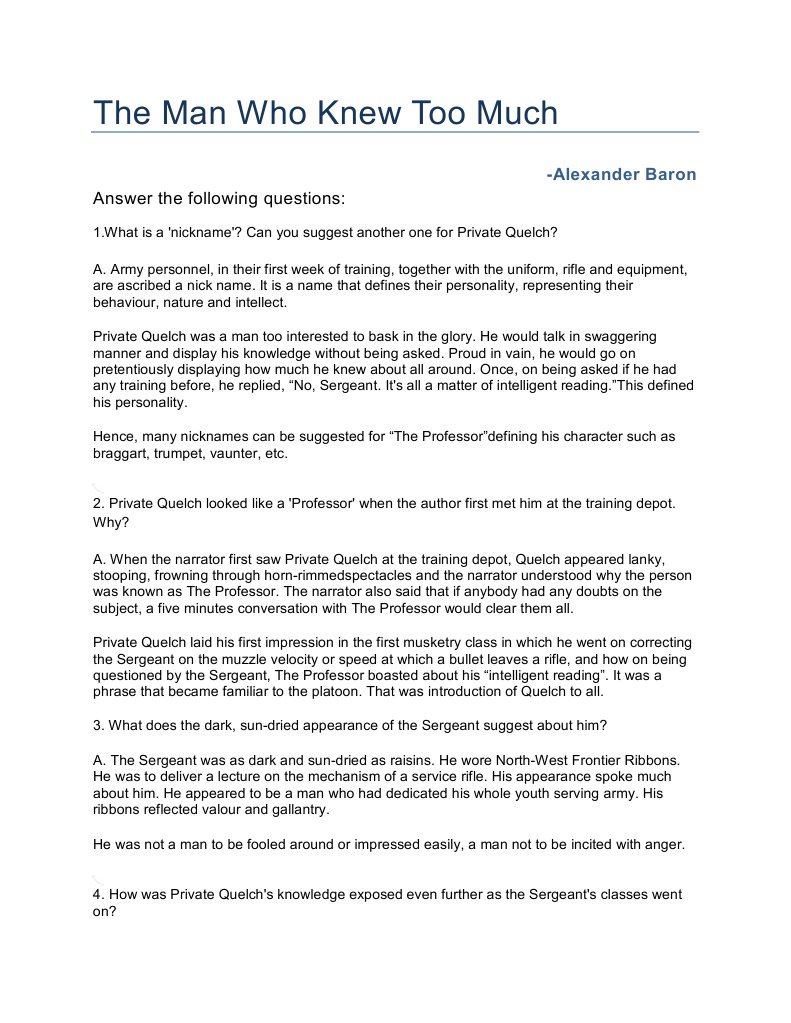 The Man Who Knew Too Much Pdf