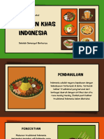 Presentasi Pendidikan Keragaman Makanan Indonesia Berwarna Ilustrasi
