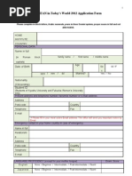 ASEAN in Today's World 2012 Application Form