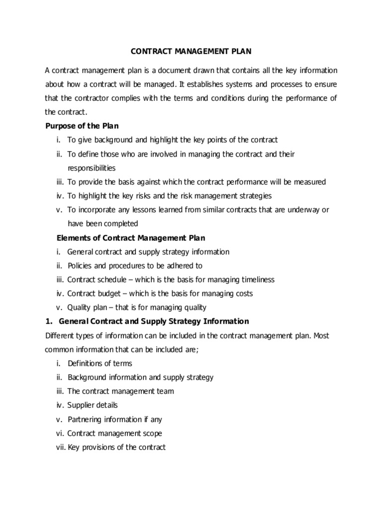 Contract Management Roles & Responsibilities | PDF | Procurement | Business