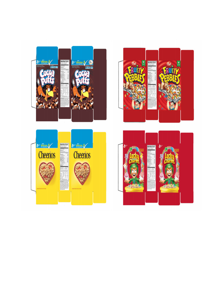 Barbie Printable Doll Food Boxesn 845 png PDF