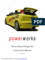 Focus Powerworks Supercharger Kit Installation Manual