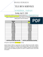 Shuttle - Bus - Service - KAGOSHIMA - April - 21 Proposed by TO