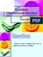 Questions: Ch9-Resource Allocation